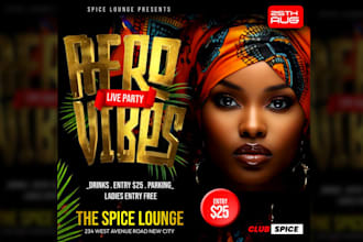 create event, concert, and club flyer