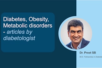 write diabetes, obesity, and metabolic disorder articles