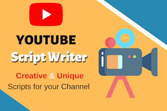 research and write a script for your youtube videos