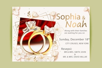 design wedding invitation cards and save the date cards