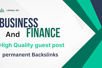 do provide business and finance high quality backlinks