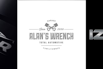 make unique auto detailing, racing, car, luxury and auto dealership logo