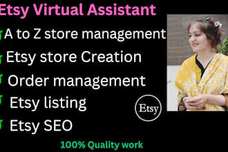 be your expert esty VA, esty store setup, SEO listing, product listing