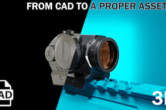 convert your 3d cad models into a optimised mesh files