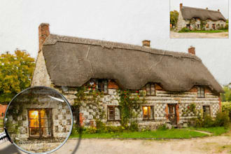do realistic painting from your house photo
