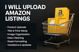 upload amazon listings with titles, prices, and images