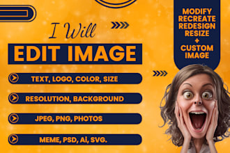 create custom image, redesign, edit logo, png, jpeg