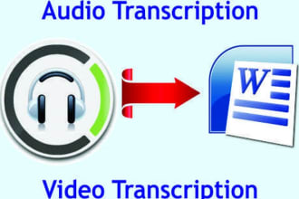 audio and video transcription