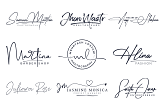 design wedding, scripted, autograph, cursive, photography, signature logo
