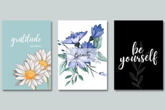 design custom journal, planner, tracker, calendar on canva