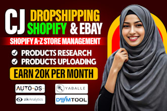 add winning products on shopify store via dser, cj dropshipping, autods, zendrop