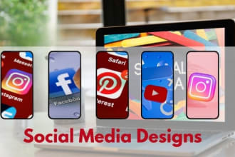 design pinterest pins, youtube thumbnails, facebook ads, instagram posts