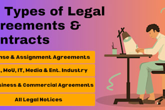professionally draft legal contracts and agreements for businesses worldwide