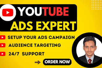 setup youtube ads campaign, advertising