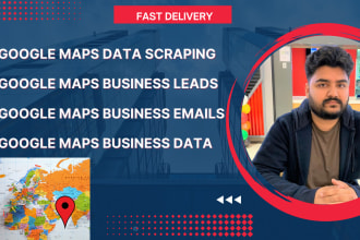 scrape google maps business leads with emails, business data, and web research