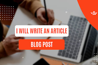 write SEO article or blog post