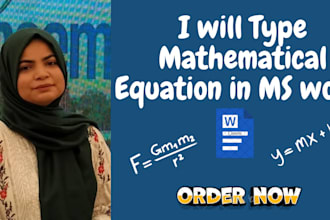 type mathematical equation in ms word