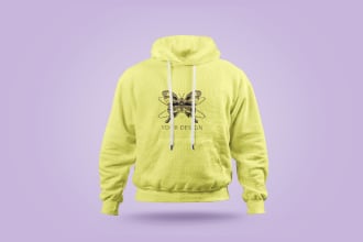 design a hoodie streetwear clothing mockup for your brand