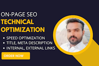 do onpage SEO and technical optimization for wordpress, wix, shopify