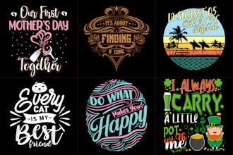 create trendy eye catching t shirt design