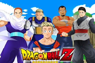 draw you as dragon ball z or any anime style