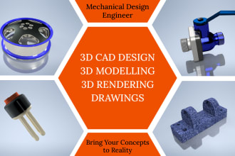 do 3d cad design and product design on inventor professional