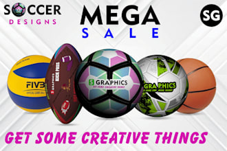 design soccer ball football volleyball basketball 3d design