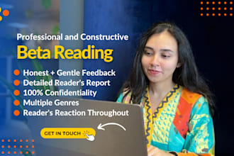 be your professional beta book reader with constructive feedback