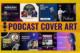do podcast cover art design or podcast logo ,podcast editing