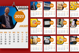create wall or desk calendar design 2023 quickly