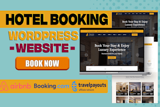 create hotel booking, travel, tourism, and affiliate wordpress website