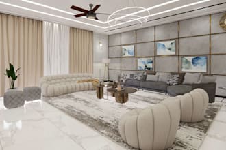 do 3d home interior design and rendering