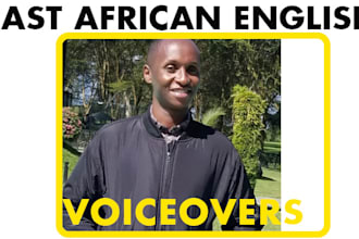 record a male east african voice over