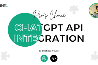 integrate chatgpt, openai API for your next awesome idea