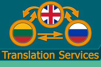 translate from english to russian, lithuanian and vice versa