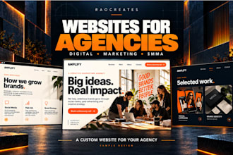 create a digital marketing agency website or smma website