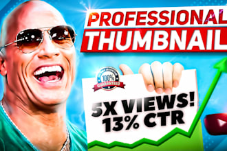 design a catchy youtube thumbnail in 3 hrs