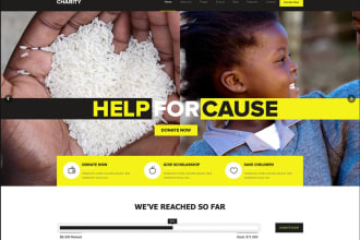 design fundraising website crowdfunding app, ngo donations app, fintech bank app