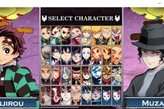 create a 2d fighting game for you with mugen engine
