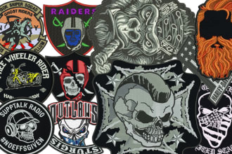 do custom embroidered biker patches designed, digitized and shipped