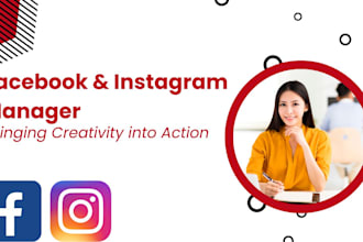 be your facebook and instagram manager to grow organically