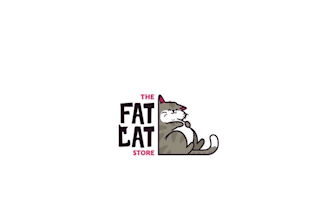 create a fun and humorous premium logo for an online cat store