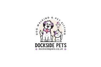 design awesome modern dog walking and pet logo