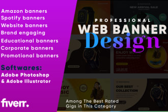 design web banner, affiliate ads, website, amazon ads
