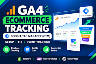 setup  ga4 ecommerce tracking for shopify, woocommerce