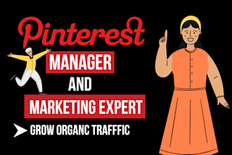 be your pinterest manager and marketing expert