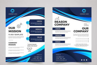 design pamphlet flyer, trifold brochure, catalog and booklet