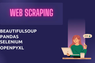 develop web scraper for extracting data from websites