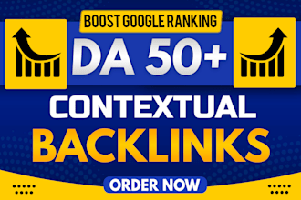 make white hat high quality da 50 SEO dofollow backlinks
