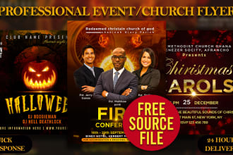 create event flyer church flyer and church event flyer